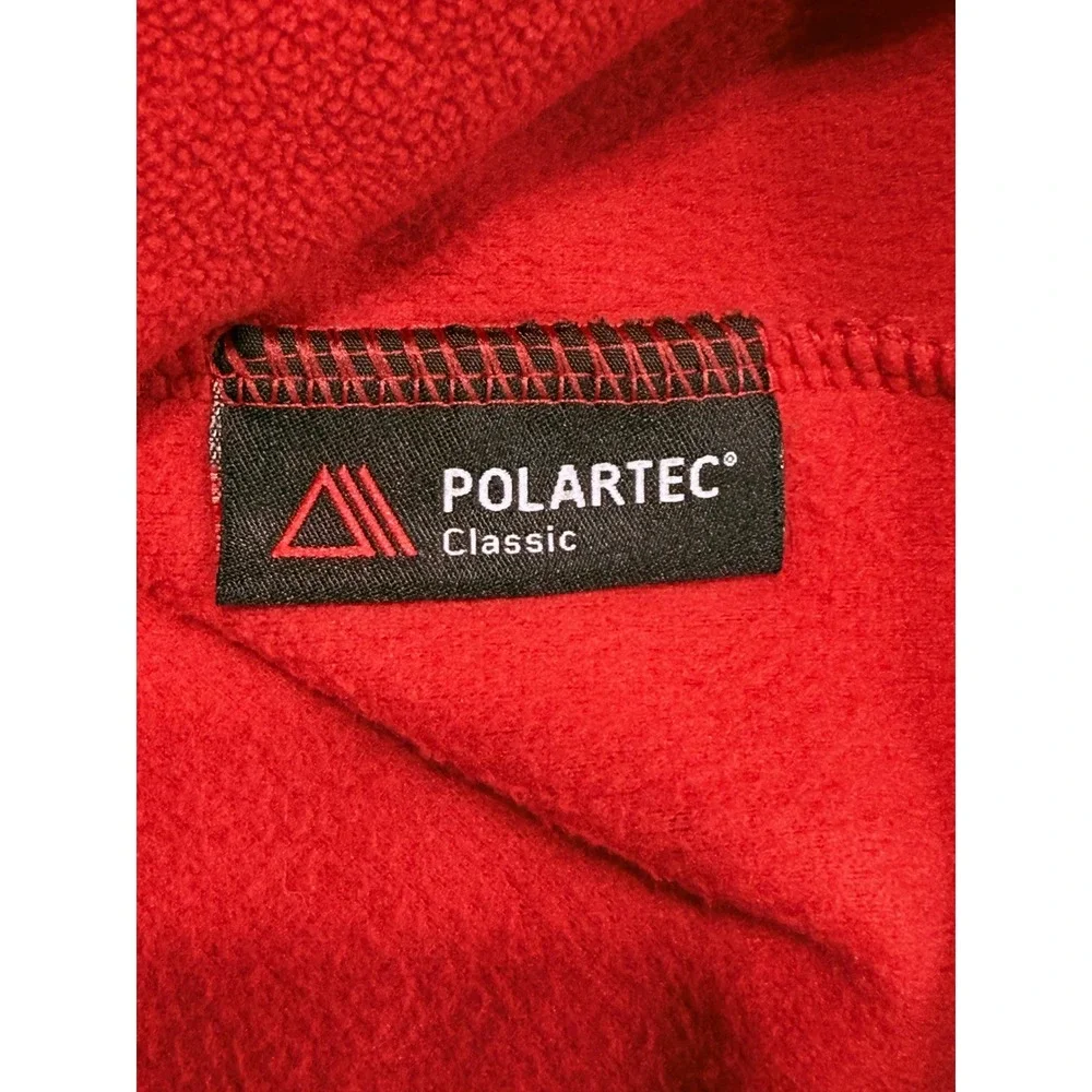 The North Face Fleece Pullover Jacket Mens XL Red Lightweight 1/4 Zip Polartec